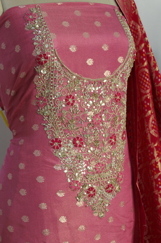 Banarsi Dupaata Un-Stitched Suit Fabric
