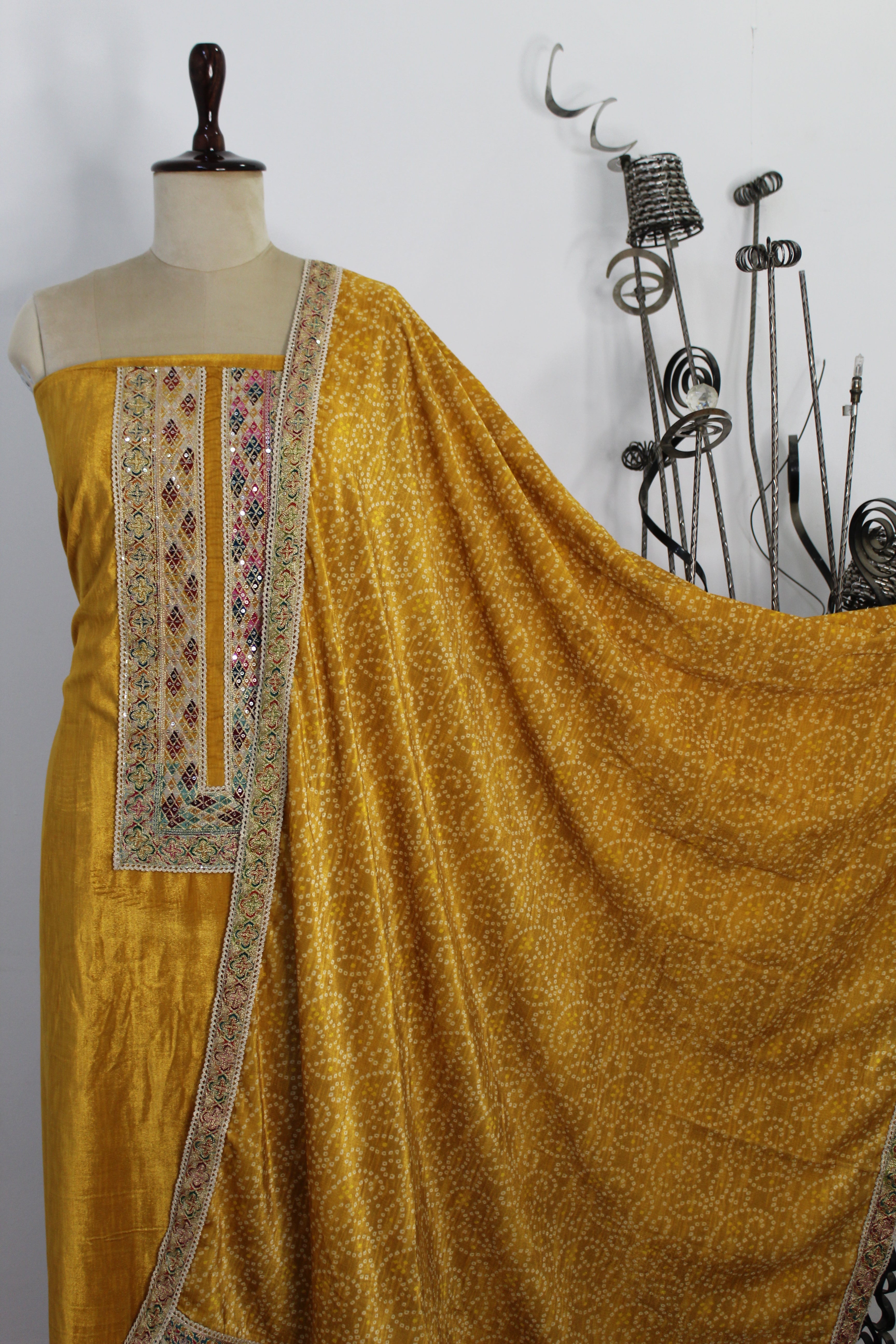 Velvet Un-Stitched Suit Fabric