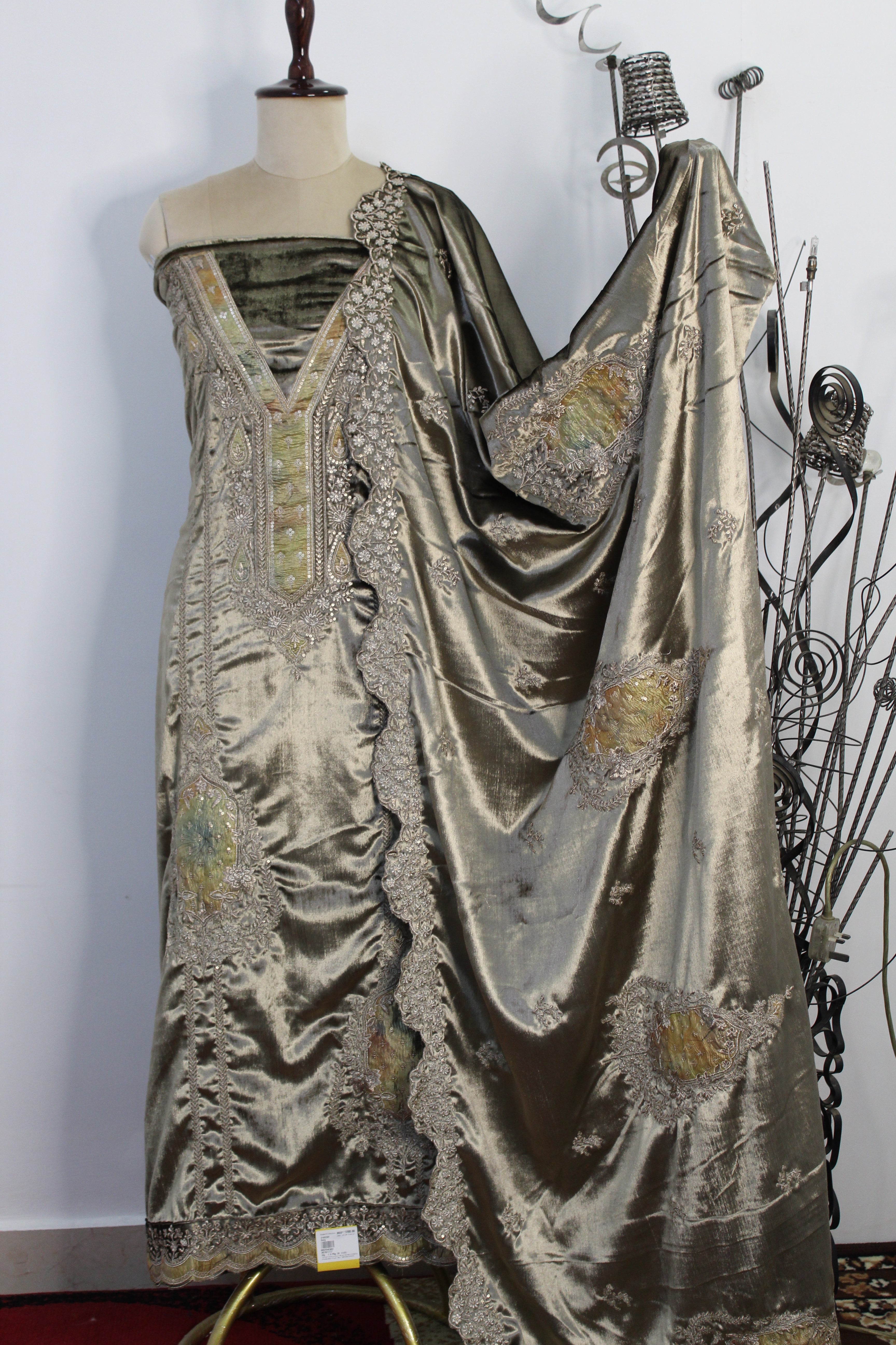 Velvet Un-Stitched Suit Fabric