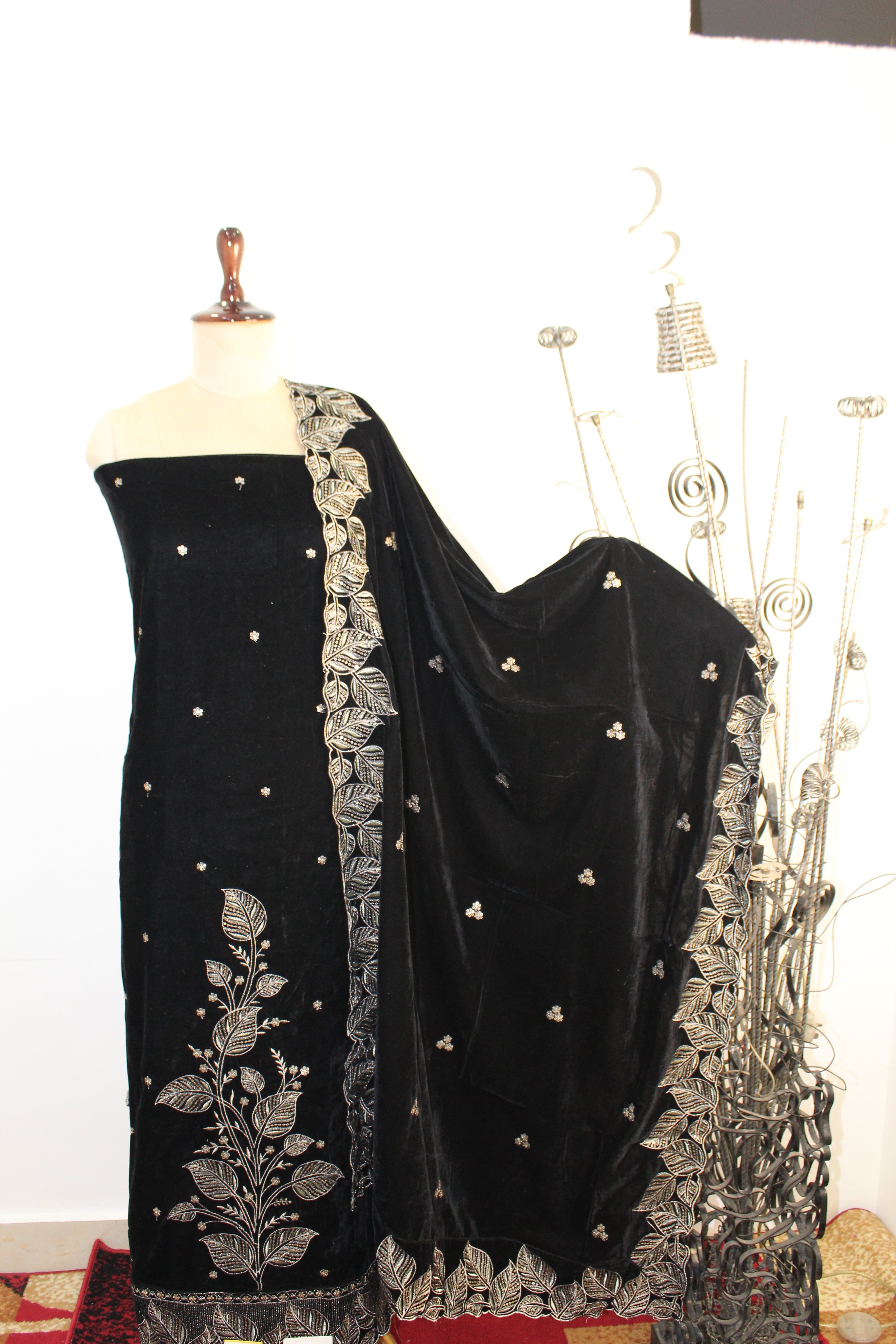 Velvet Un-Stitched Suit Fabric New