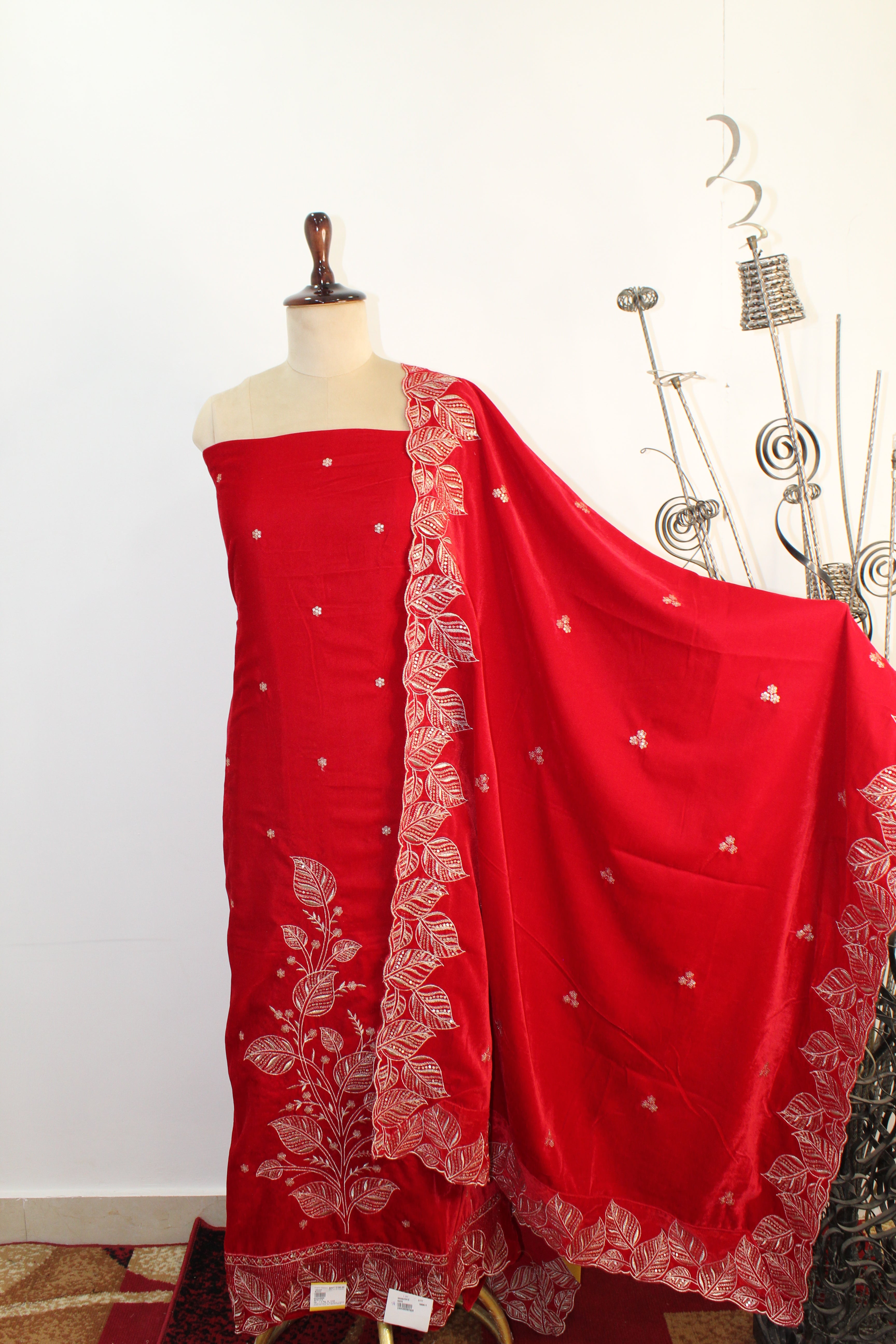 Velvet Un-Stitched Suit Fabric New