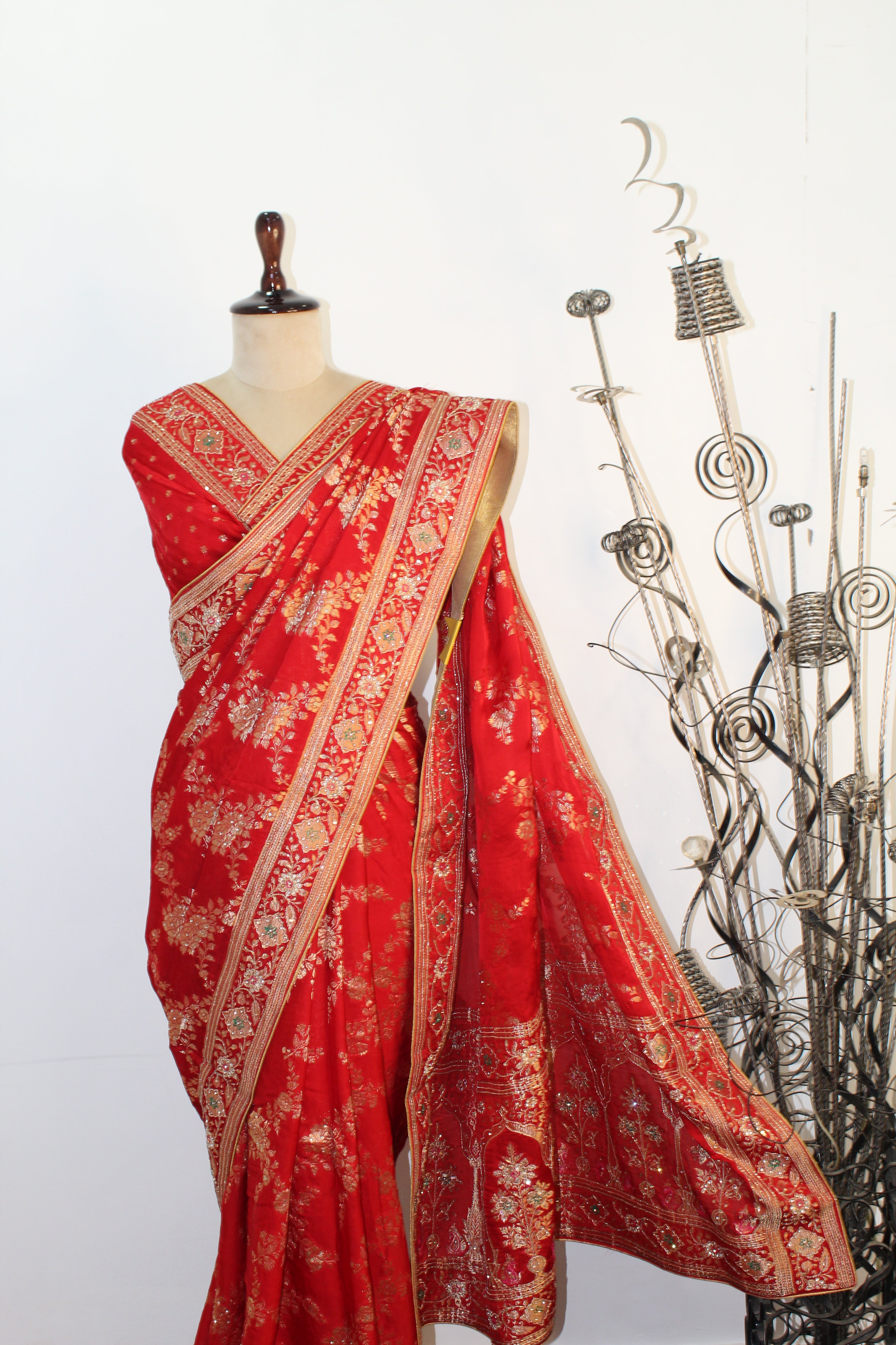 Saree With Hand Work