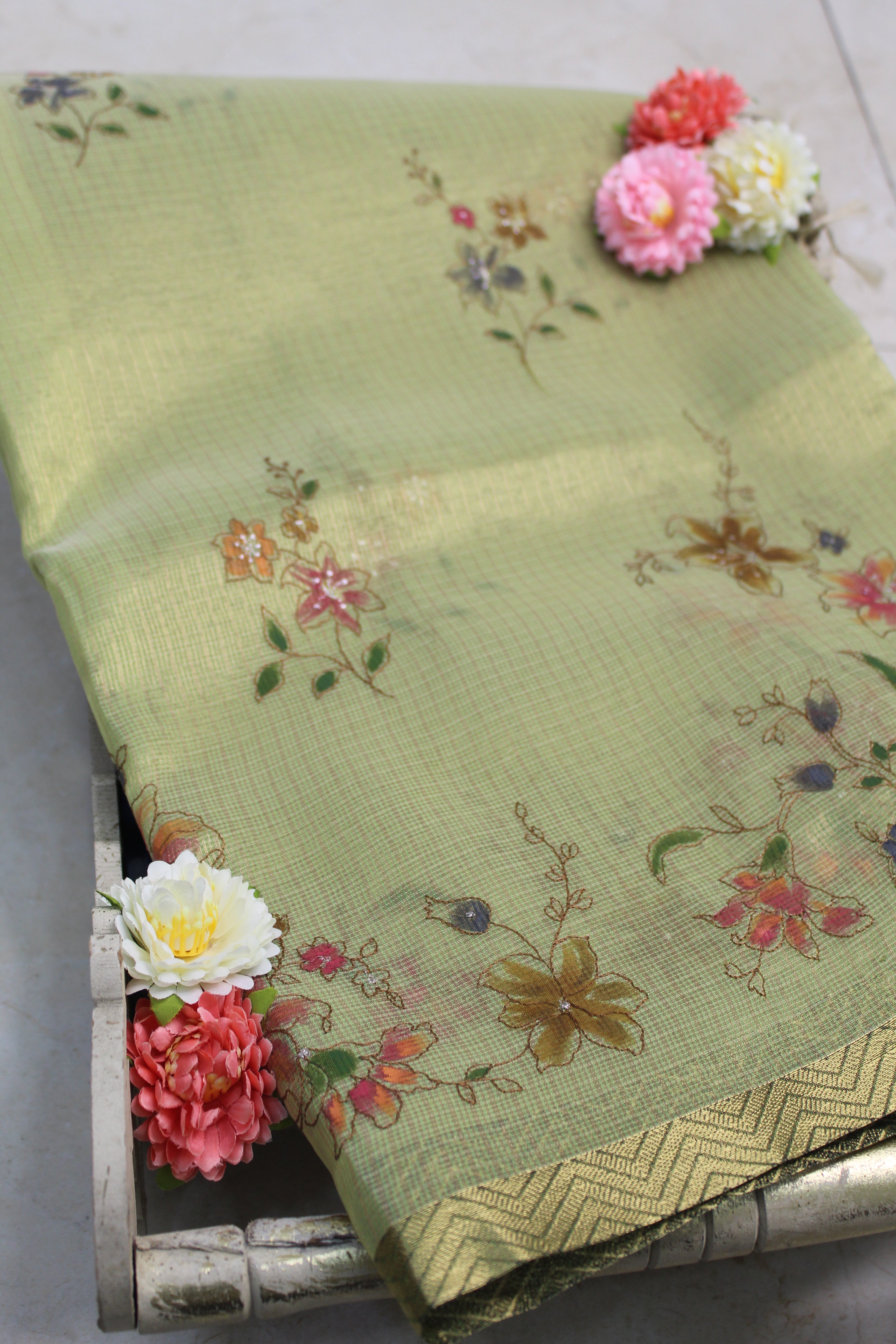 Cotton Tissue Saree