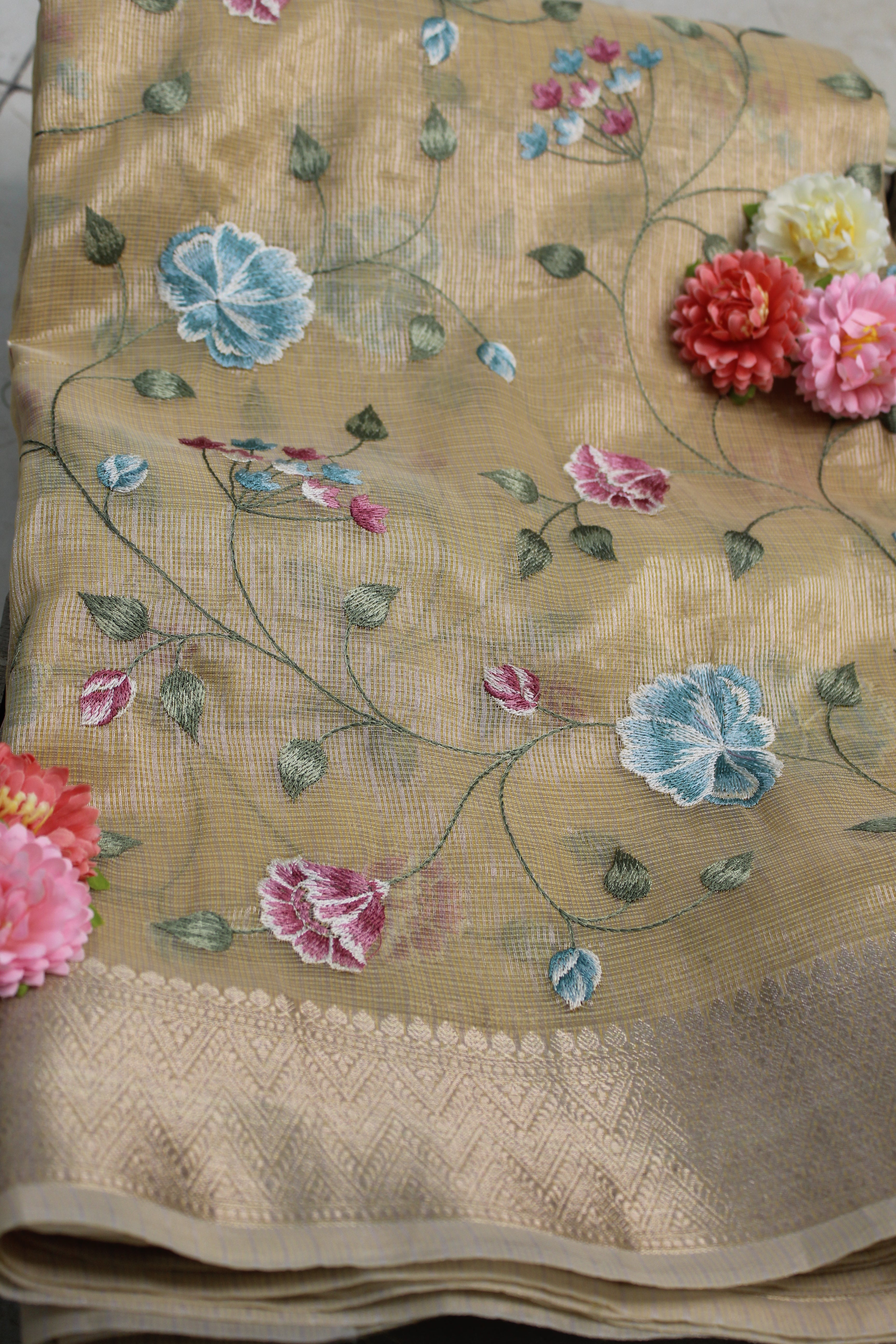 Cotton Saree with Thread Work