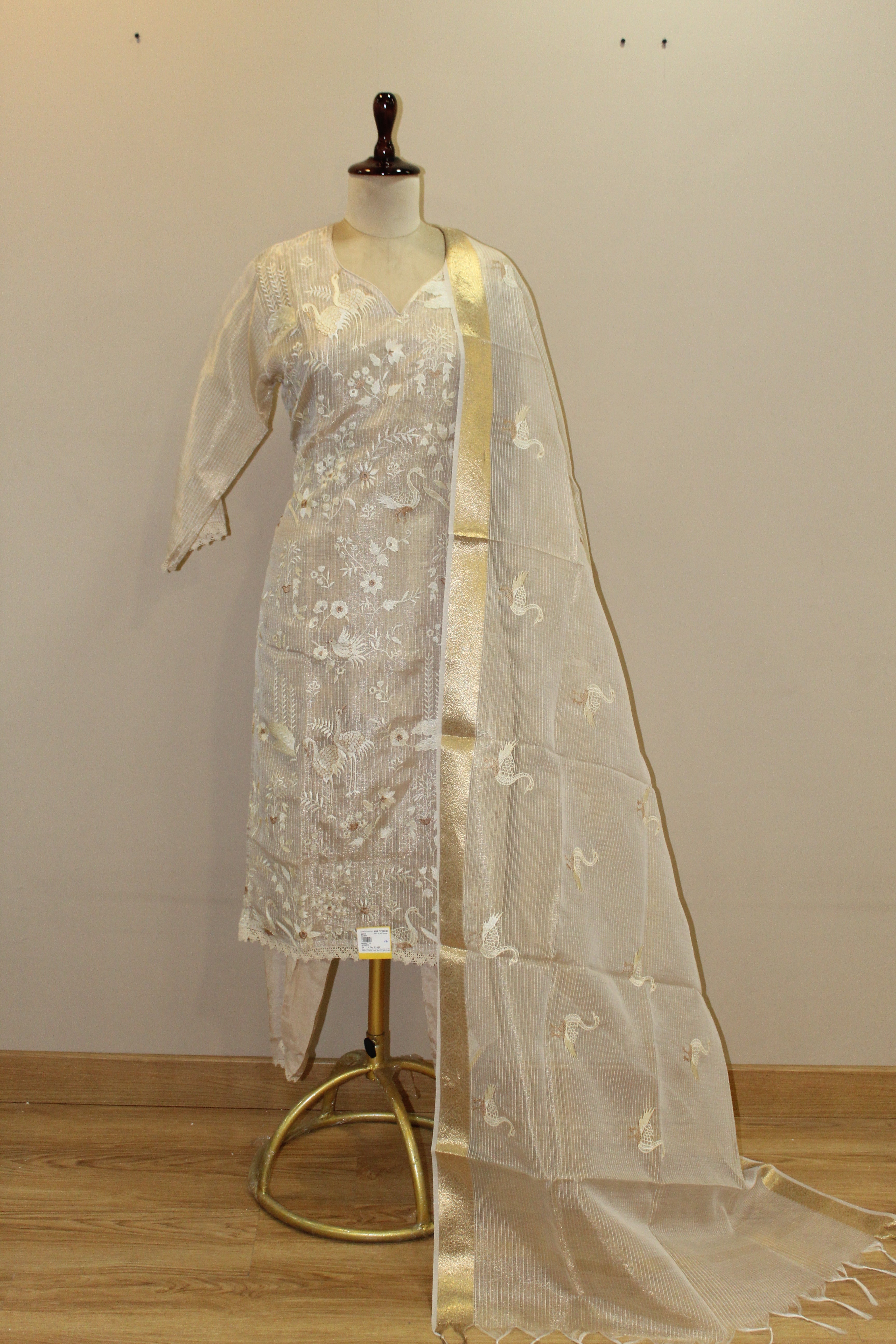 Golden Cotton Kurti Sets